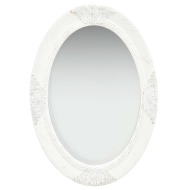 vidaXL Nástenné zrkadlo v barokovom štýle 50x70 cm biele - cena, srovnání