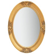 vidaXL Nástenné zrkadlo v barokovom štýle 50x70 cm zlaté - cena, srovnání