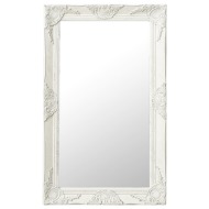vidaXL Nástenné zrkadlo v barokovom štýle 50x80 cm biele - cena, srovnání