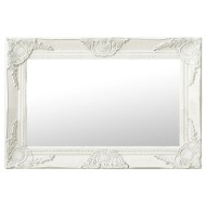 vidaXL Nástenné zrkadlo v barokovom štýle 60x40 cm biele - cena, srovnání