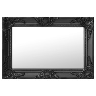 vidaXL Nástenné zrkadlo v barokovom štýle 60x40 cm čierne - cena, srovnání