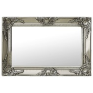 vidaXL Nástenné zrkadlo v barokovom štýle 60x40 cm strieborné - cena, srovnání