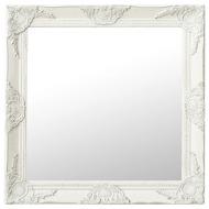 vidaXL Nástenné zrkadlo v barokovom štýle 60x60 cm biele - cena, srovnání