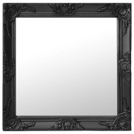 vidaXL Nástenné zrkadlo v barokovom štýle 60x60 cm čierne - cena, srovnání