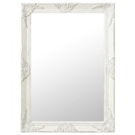 vidaXL Nástenné zrkadlo v barokovom štýle 60x80 cm biele - cena, srovnání