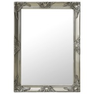 vidaXL Nástenné zrkadlo v barokovom štýle 60x80 cm strieborné - cena, srovnání