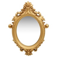 vidaXL Nástenné zrkadlo v zámockom štýle 56x76 cm zlaté - cena, srovnání