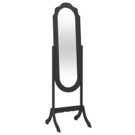vidaXL Samostatne stojace zrkadlo čierne 46x48x164 cm - cena, srovnání