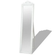 vidaXL Samostatne stojace zrkadlo v barokovom štýle 160x40 cm biele - cena, srovnání