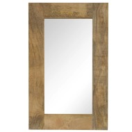 vidaXL Zrkadlo masívne mangovníkové drevo 50x80 cm - cena, srovnání
