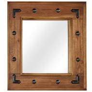 vidaXL Zrkadlo z masívneho akáciového dreva 50x50 cm - cena, srovnání
