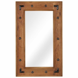 vidaXL Zrkadlo z masívneho akáciového dreva 50x80 cm