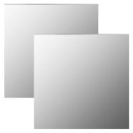 vidaXL Nástenné zrkadlá 2 ks 50x50 cm štvorcové sklenené - cena, srovnání