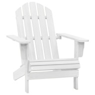vidaXL Záhradné kreslo, drevo, biele - cena, srovnání