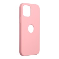 ForCell Pouzdro Soft-Touch SILICONE APPLE iPhone 12 PRO Max - Růžové výřez na logo - cena, srovnání