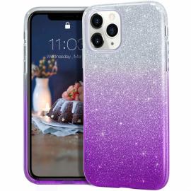 ForCell Pouzdro Shning Case iPhone 11 Pro - Fialové/Stříbrné