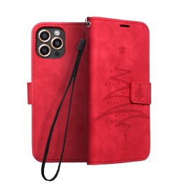 ForCell Pouzdro MEZZO Book Apple iPhone 13 Pro Max - Vánoční stromeček červený
