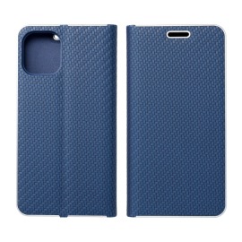 ForCell Pouzdro LUNA Book Carbon iPhone 13 Pro Max - Modré