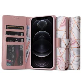 TECH-PROTECT Pouzdro Wallet iPhone 12 Pro/12 - Marble
