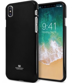 Goospery Pouzdro Mercury Jelly na Apple iPhone Xs/X - Černý / Jet Black