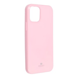 Goospery Pouzdro Mercury Jelly Apple iPhone 12 / 12 PRO - Světle růžové