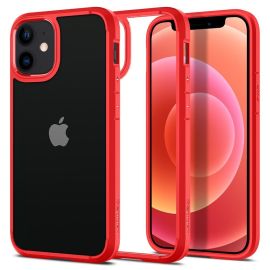 Spigen Ultra Hybrid iPhone 12 Mini - Červené