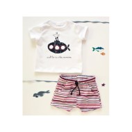 K-Baby 2 dielna detská súprava tričko s kraťaskami For Boy