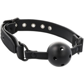 Fetish Submissive Breathable Ball Gag Vegan Leather