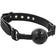 Fetish Submissive Breathable Ball Gag Vegan Leather - cena, srovnání