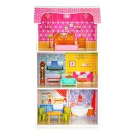 Eco Toys Drevený domček pre bábiky - Slnečná rezidencia - cena, srovnání