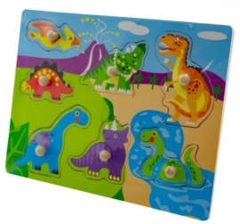 Tulimi Drevené zábavné puzzle Dinosaury