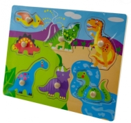 Tulimi Drevené zábavné puzzle Dinosaury - cena, srovnání