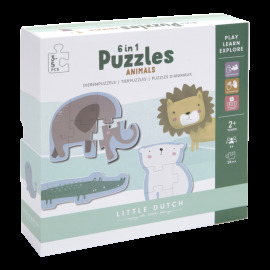 Little Dutch Puzzle 6v1 Zoo