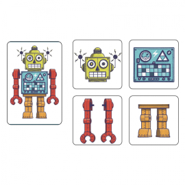 Djeco Roboti: Kartová pamäťová kooperatívna hra
