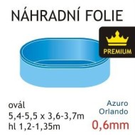 Poolcare Fólie do bazénu ovál 3,7 x 5,50 x 1,35m - cena, srovnání