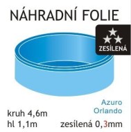 Poolcare Folie do bazénu 4,6 x 1,1m 0,3mm - cena, srovnání