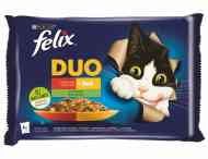 Felix DUO jahňacie a kuracie / bravčové a divina v želé 4x85g - cena, srovnání