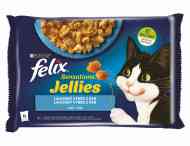 Felix Sensations Jellies Lahodný výber z rýb v želé, losos a tmavá treska 4x85g - cena, srovnání