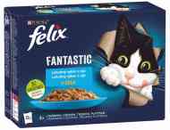 Felix Fantastic Lahodný výber z rýb v želé, tuniak, losos, treska a platesa 12x85g - cena, srovnání