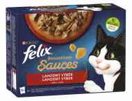 Felix Sensations Sauces Lahodný výber v omáčke, morka, kačica, jahňa a hovädzie 12x85g - cena, srovnání
