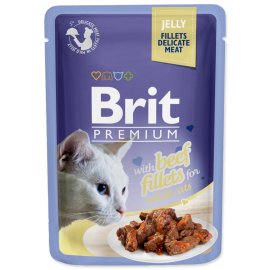 Brit Premium Cat Delicate Fillets in Jelly with Beef 85g