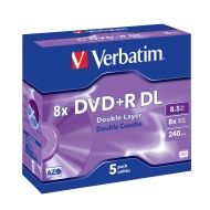 Verbatim 43541 DVD+R 8,5GB 5ks - cena, srovnání