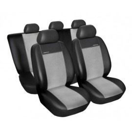 Automega Autopotahy na Audi A4, B8 standartní sedadla, od roku 2008 - 2015, Eco Lux šedá/černá 6 3230