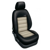 Automega Autopotahy na Mazda 5, 7 míst, od r. 2005 - 2010, kožené Authentic Leather, Leather černá/béžová 7 2482 - cena, srovnání