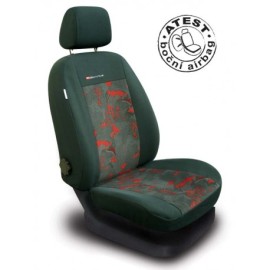 Automega Autopotahy na přední sedadla Lux Style, červená 3 0791