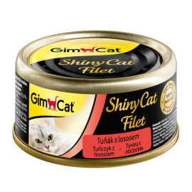 Gimpet ShinyCat filet tuniak s lososom 70g