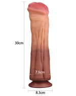 Lovetoy Dual Layered Platinum Silicone 12" Cock - cena, srovnání