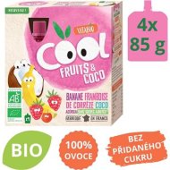 Vitabio Ovocné BIO kapsičky Cool Fruits jablko, kokos, banán, maliny a acerola 4x85g - cena, srovnání