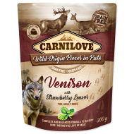 Carnilove Dog Pouch Paté Venison with Strawberry Leaves 300g - cena, srovnání