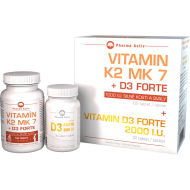 Pharma Activ Vitamín K2 MK 7 + D3 FORTE 125+30tbl - cena, srovnání